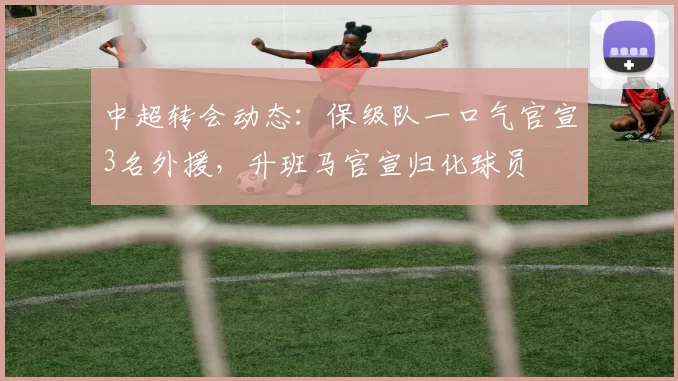 中超转会动态：保级队一口气官宣3名外援，升班马官宣归化球员