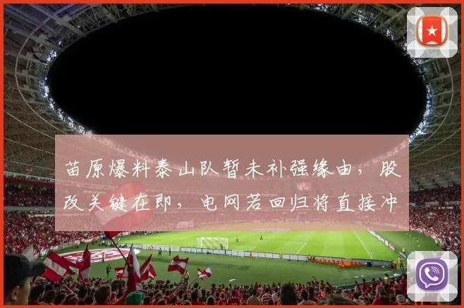苗原爆料泰山队暂未补强缘由，股改关键在即，电网若回归将直接冲击冠军_阵容_计划_赛季